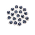 Oval Plastic Doll Eyes for DIY Toys – 32 or 40 pcs – Grey / 10x13mm, Grey / 11x14mm, Grey / 14x19mm, Grey / 16x23mm