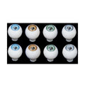 4 Pairs 10mm Doll Eyes Blue Brown Green Grey