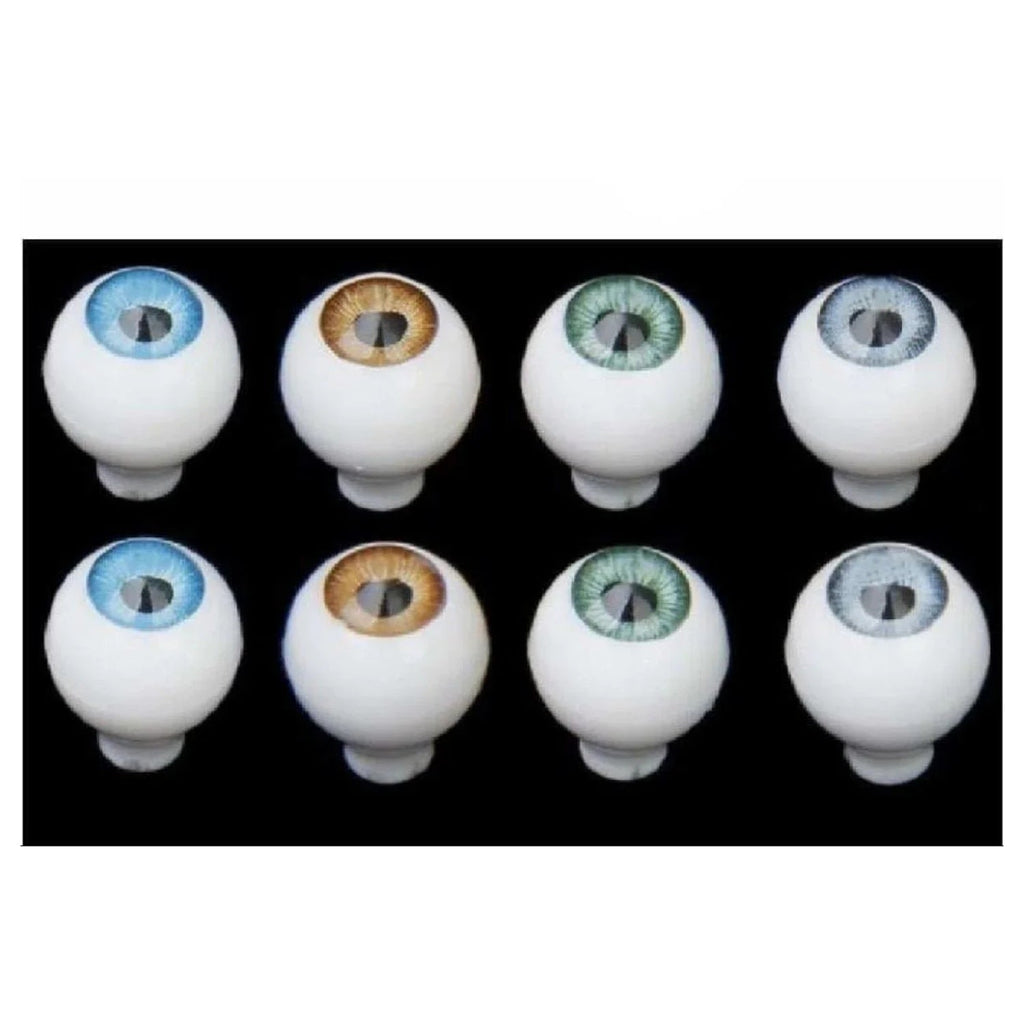 4 Pairs 8mm Doll Eyes Round Plastic Bear Eyeballs
