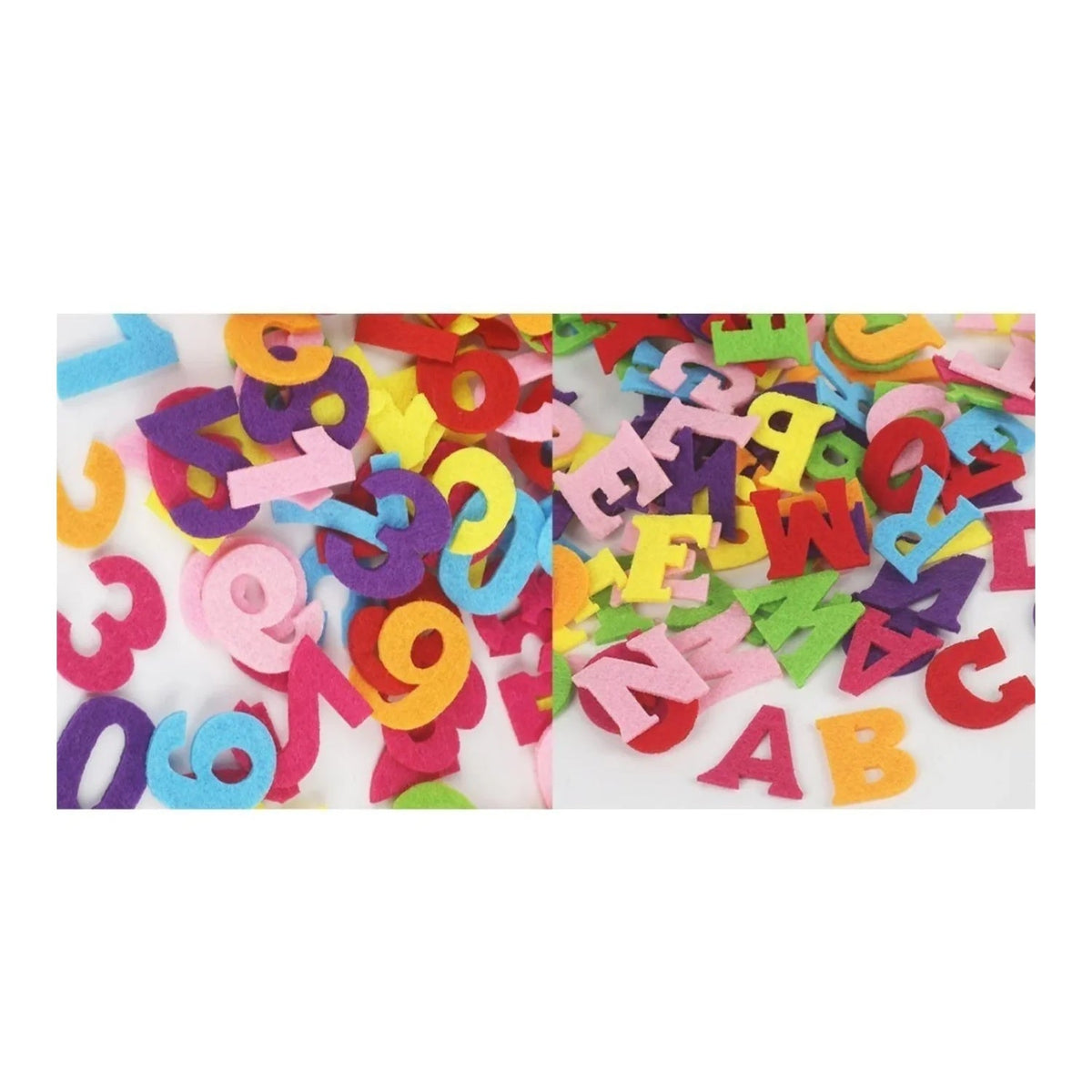 400pcs Fabric Felt Letters Numbers Alphabet Craft Cloth Patch