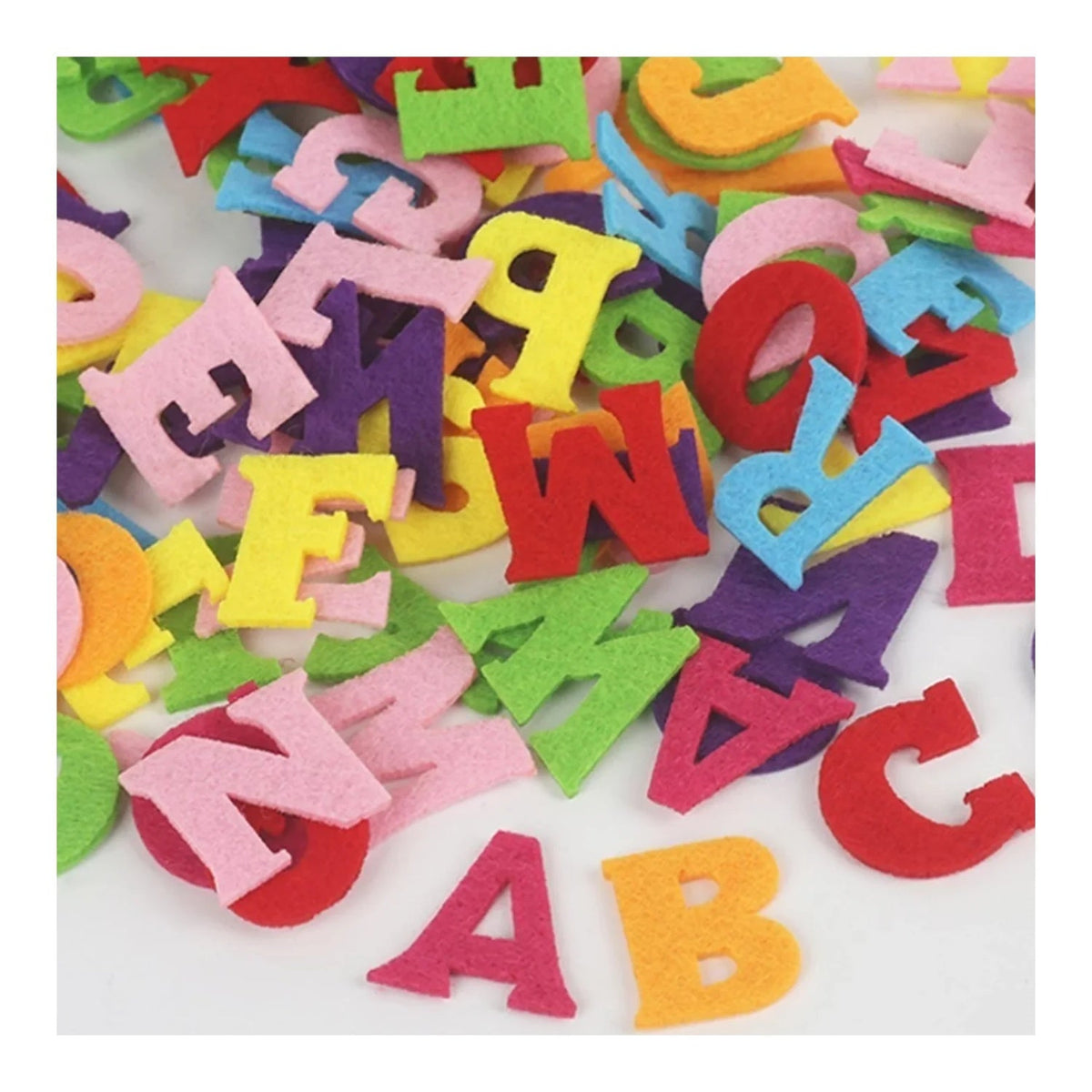 400pcs Fabric Felt Letters Numbers Alphabet Craft Cloth Patch