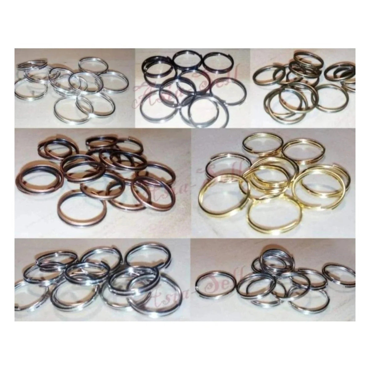400pcs Split Key Rings Small 4mm-12mm Silver Gold
