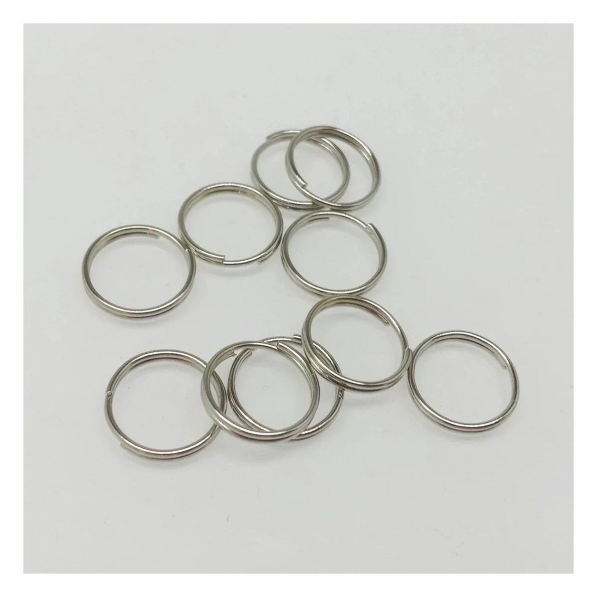 400pcs Split Key Rings Small 4mm-12mm Silver Gold