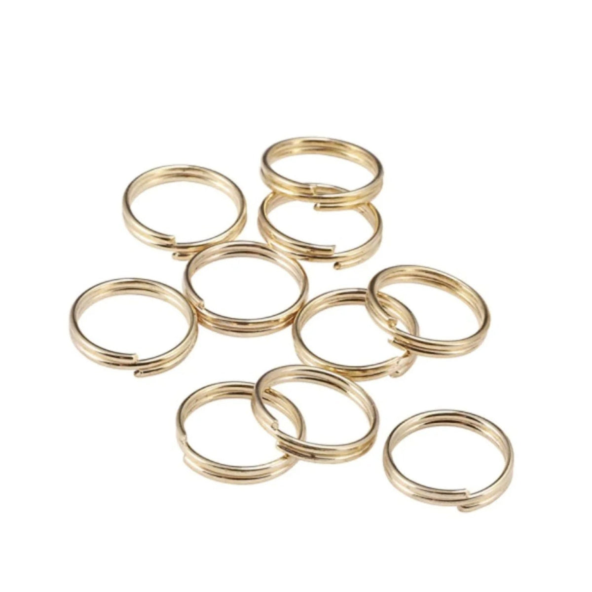 400pcs Split Key Rings Small 4mm-12mm Silver Gold