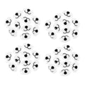 27mm Plastic Dog Noses – 40pcs White Oval for Scrapbooking