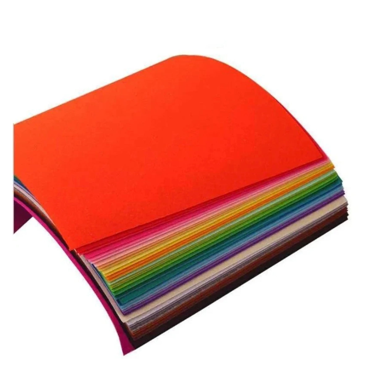 40pcs Felt Square Sheets 10x10cm Nonwoven Fabric
