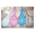 4 pcs 12 in Transparent Confetti Balloons – Pink White Blue