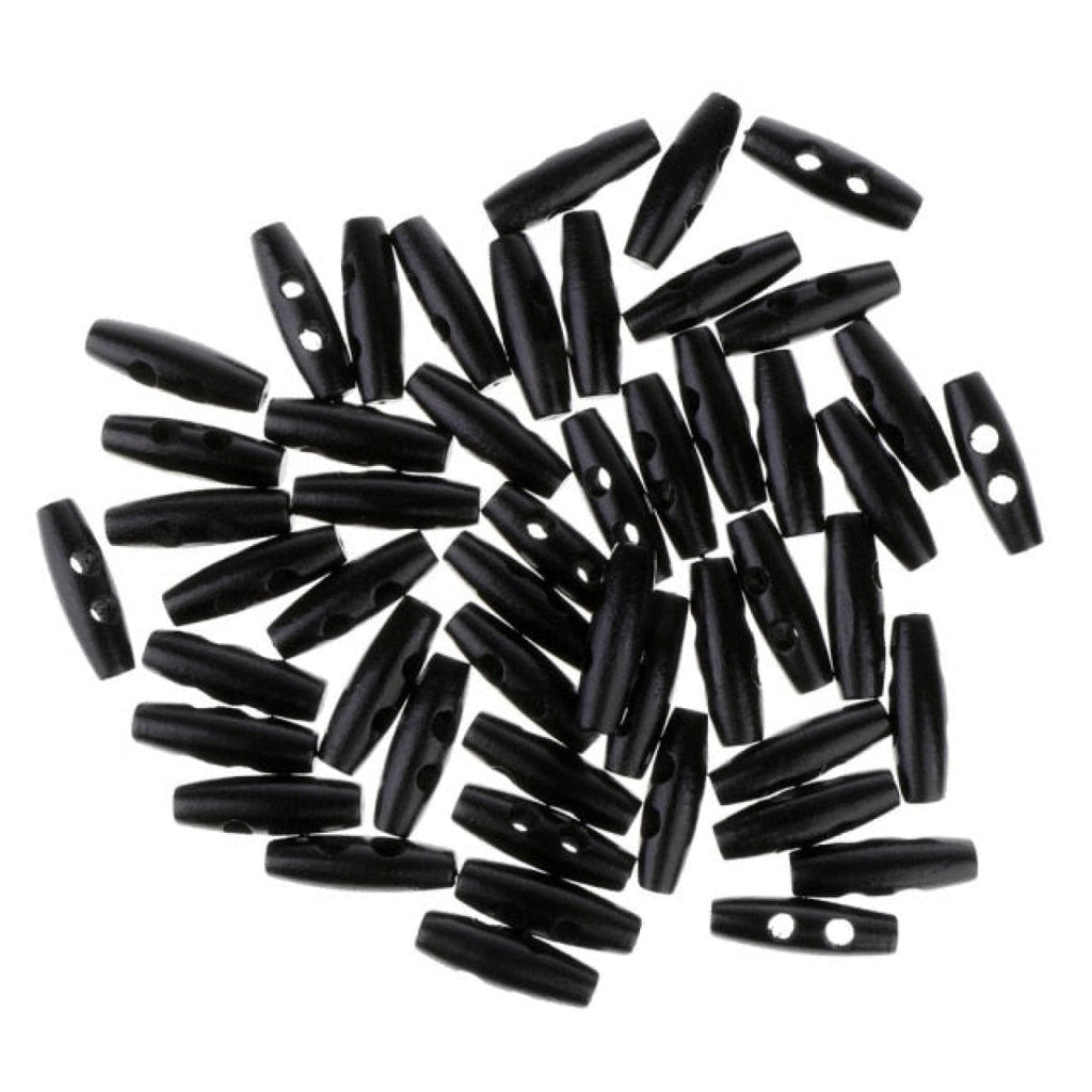 Wood Sewing Horn Toggle Buttons 4pcs or 20pcs