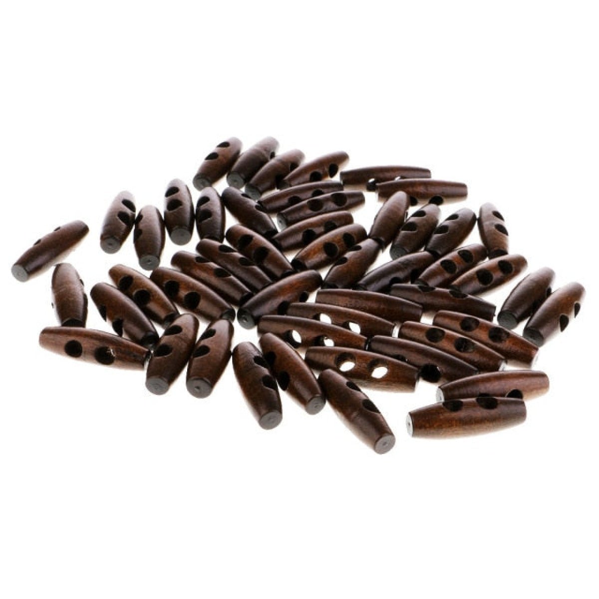 Wood Sewing Horn Toggle Buttons 4pcs or 20pcs