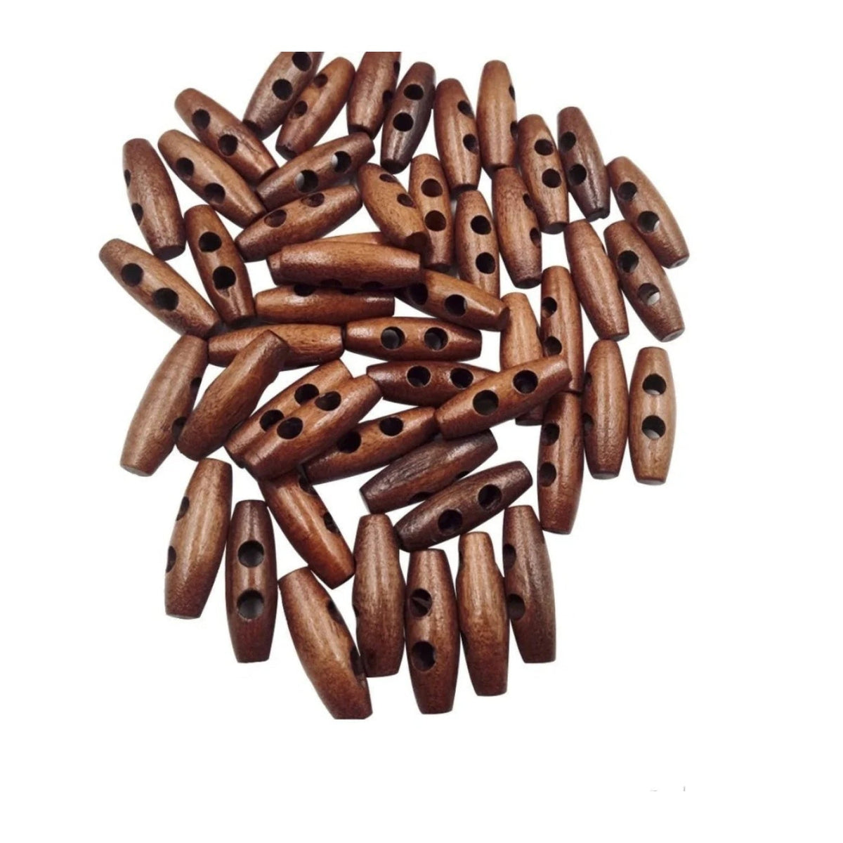 Wood Sewing Horn Toggle Buttons 4pcs or 20pcs
