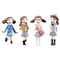 4pcs Mini Resin Girl Figurines 5.3cm