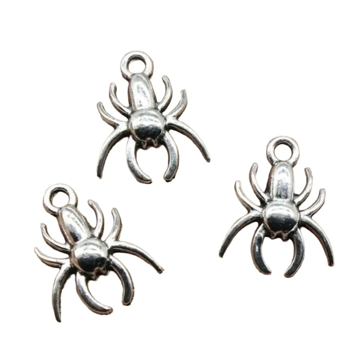 Spider Charms Antique Silver – 4pcs – E