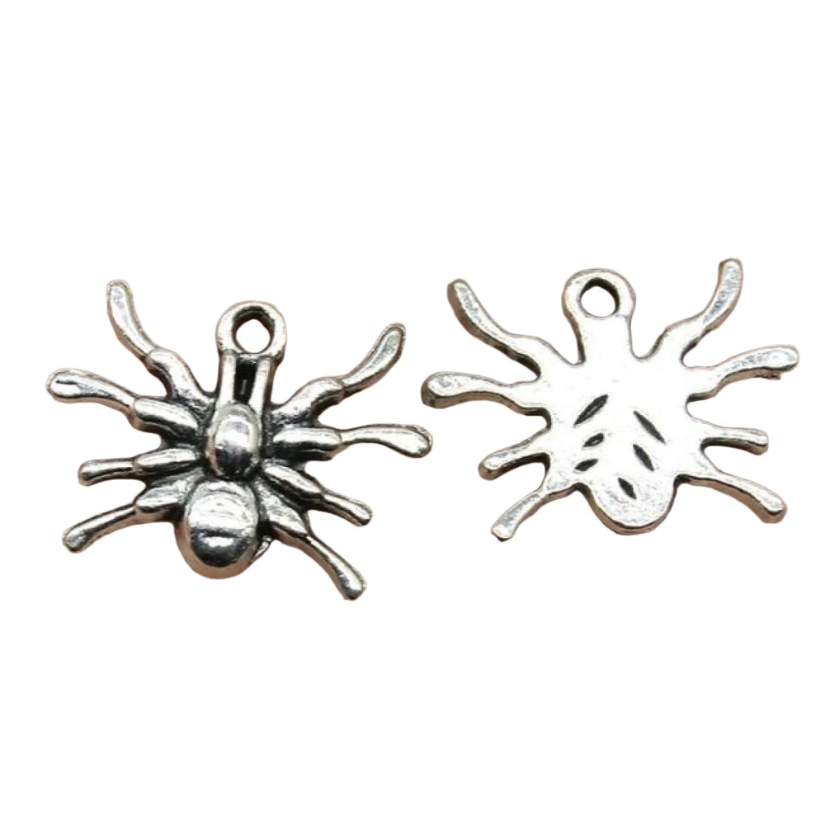 Spider Charms Antique Silver – 4pcs – A
