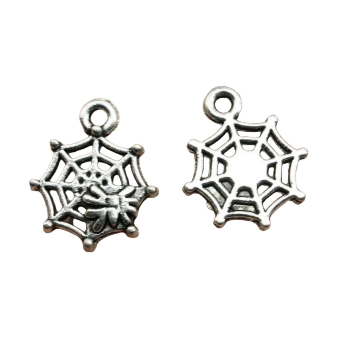 Spider Charms Antique Silver – 4pcs – C
