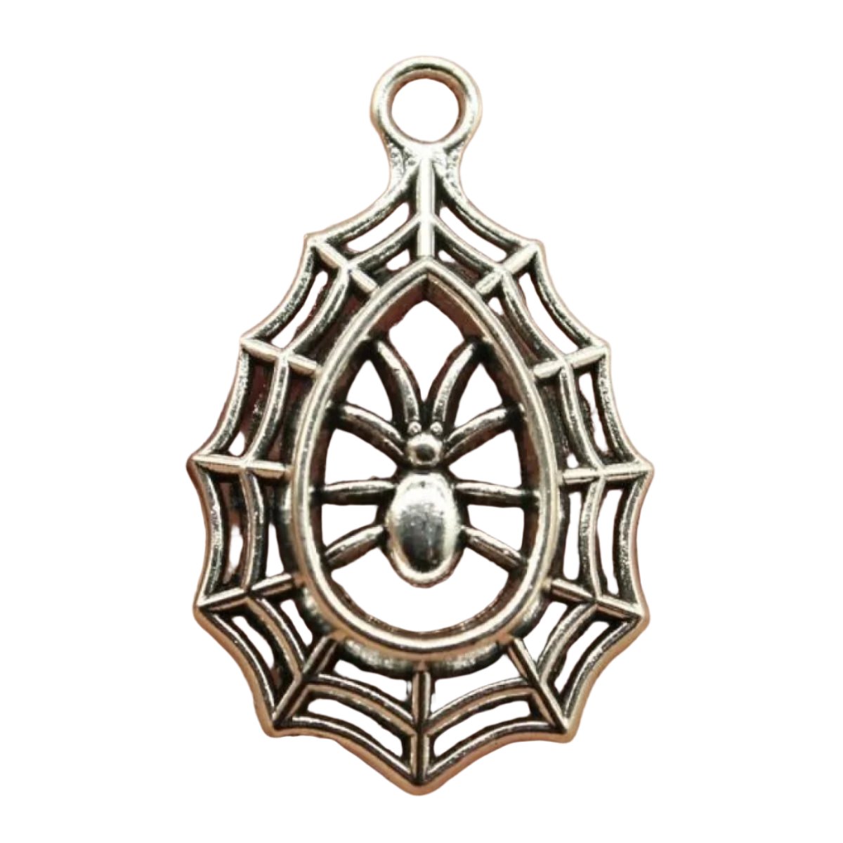 Spider Charms Antique Silver – 4pcs – G