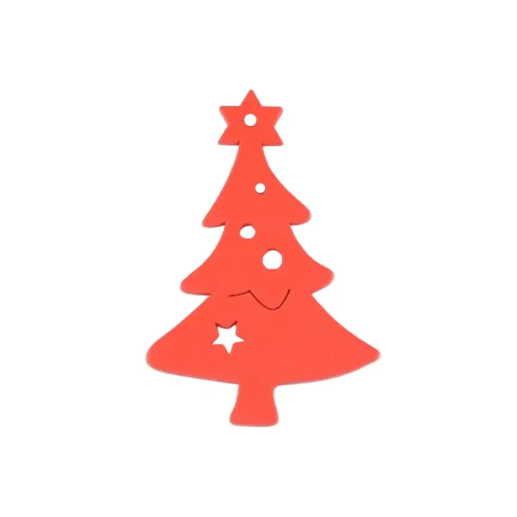 Christmas Tree Ornaments 5-10pcs Wooden Hanging Pendants with String