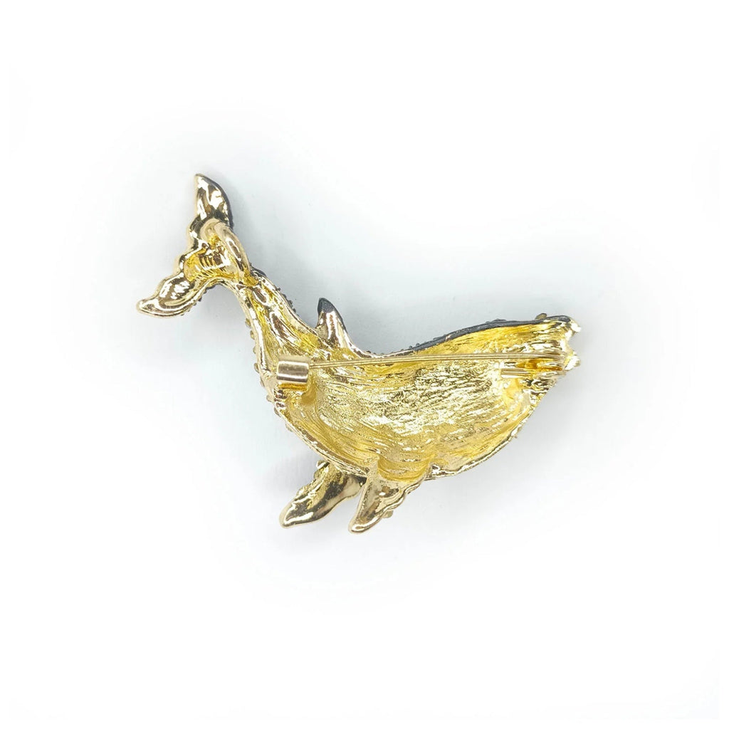 5.5cm Vintage Whale Brooch Pin Backed Dolphin Pendant