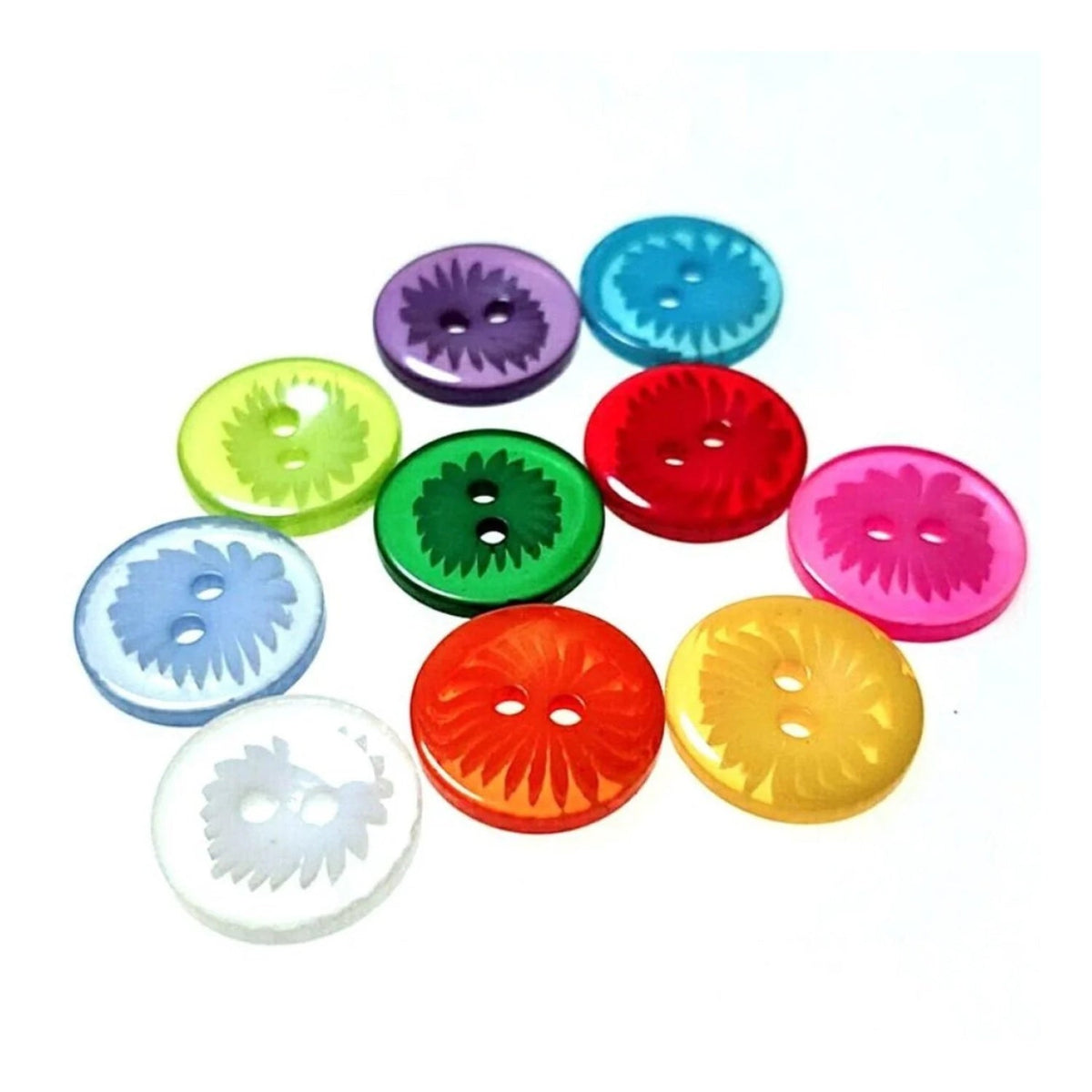 13mm Round 2-Hole Buttons – Pack of 10