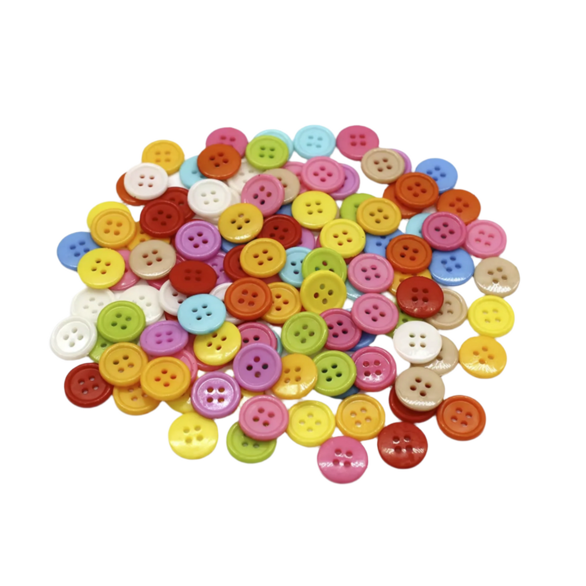 Mixed Plastic Ridged Buttons 15mm 4-Hole – Mixed / 50pcs, Mixed / 100pcs, Mixed / 200pcs, Mixed / 10pcs, Mixed / 20pcs