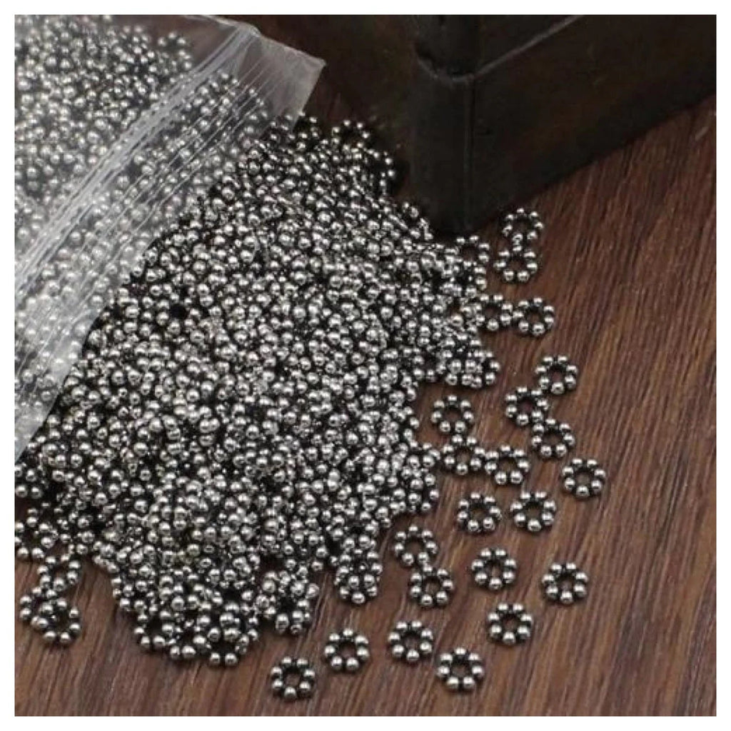 500 pcs 5mm Zinc Alloy Spacer Beads with 2mm Hole