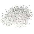 500 Numbers Spacer Beads DIY Black on White