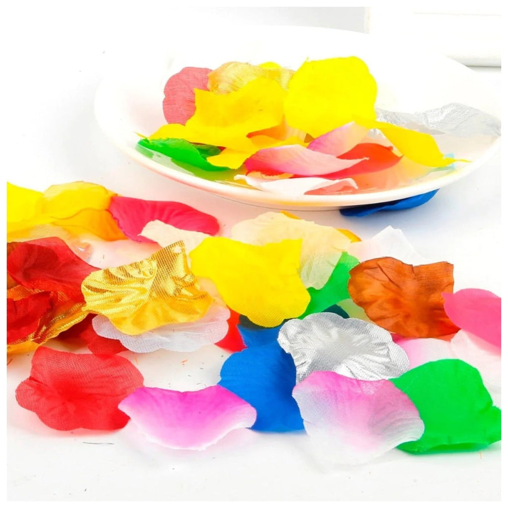 500pcs Rose Petal Confetti – Artificial Flower Table Décor