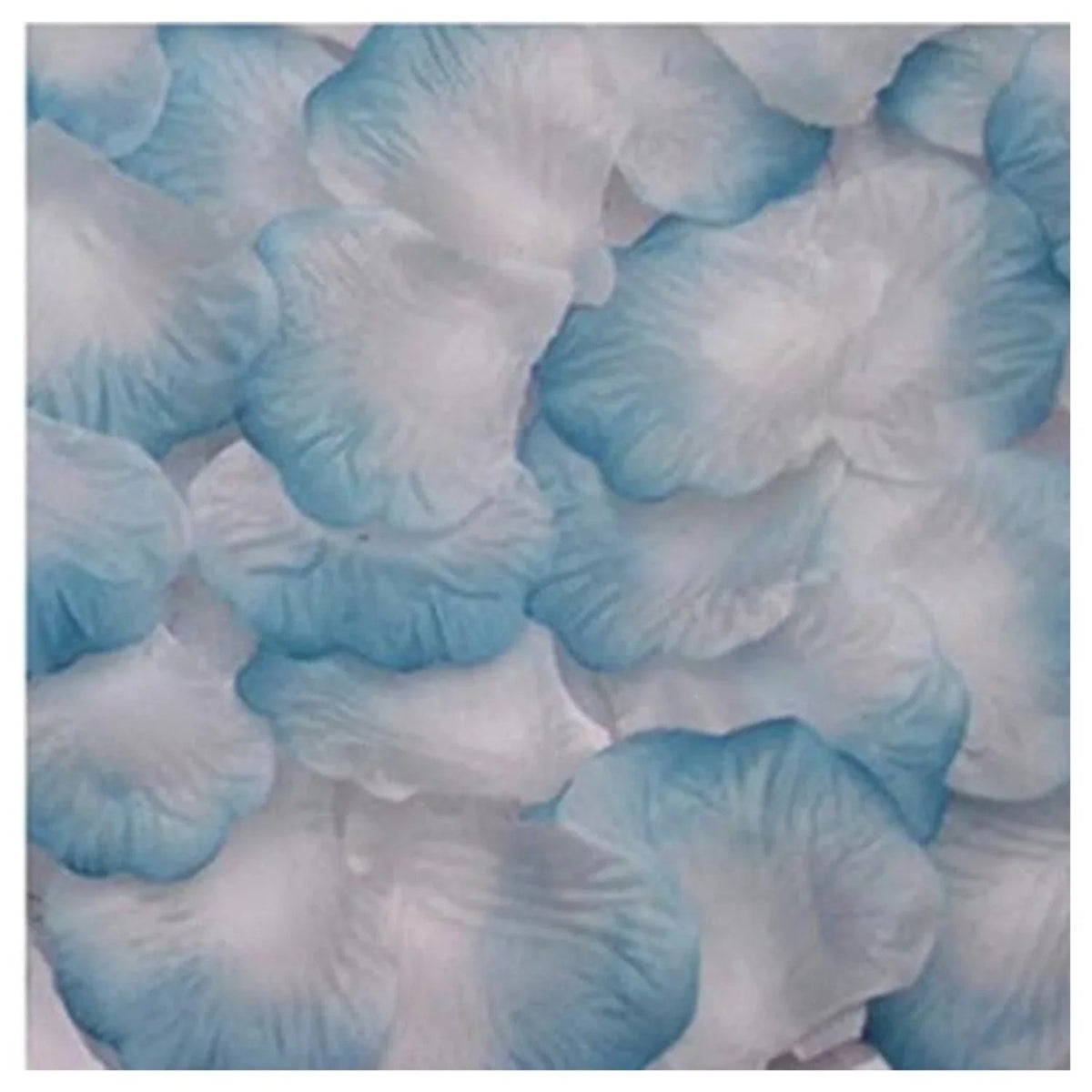 500pcs Rose Petal Confetti – Artificial Flower Table Décor – Blue and White