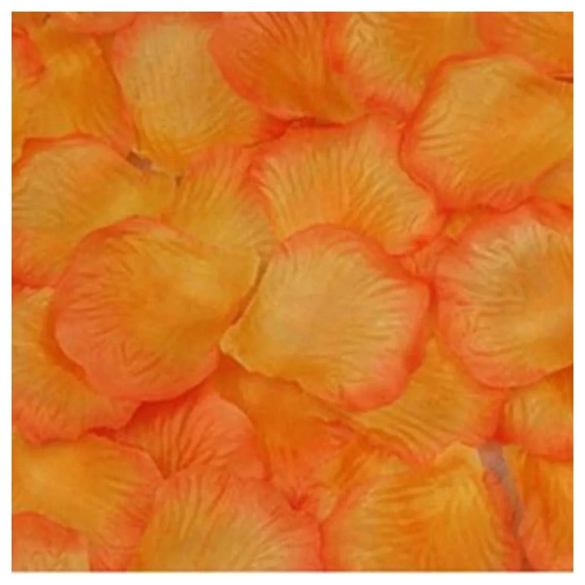 500pcs Rose Petal Confetti – Artificial Flower Table Décor – Orange Side