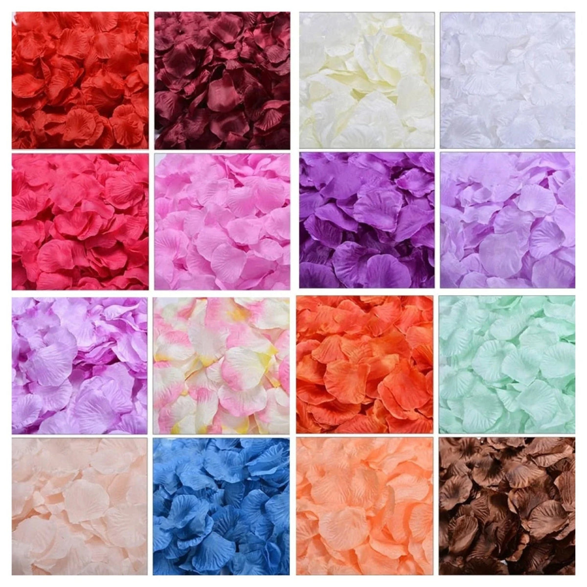 500pcs Rose Petal Confetti – Artificial Flower Table Décor