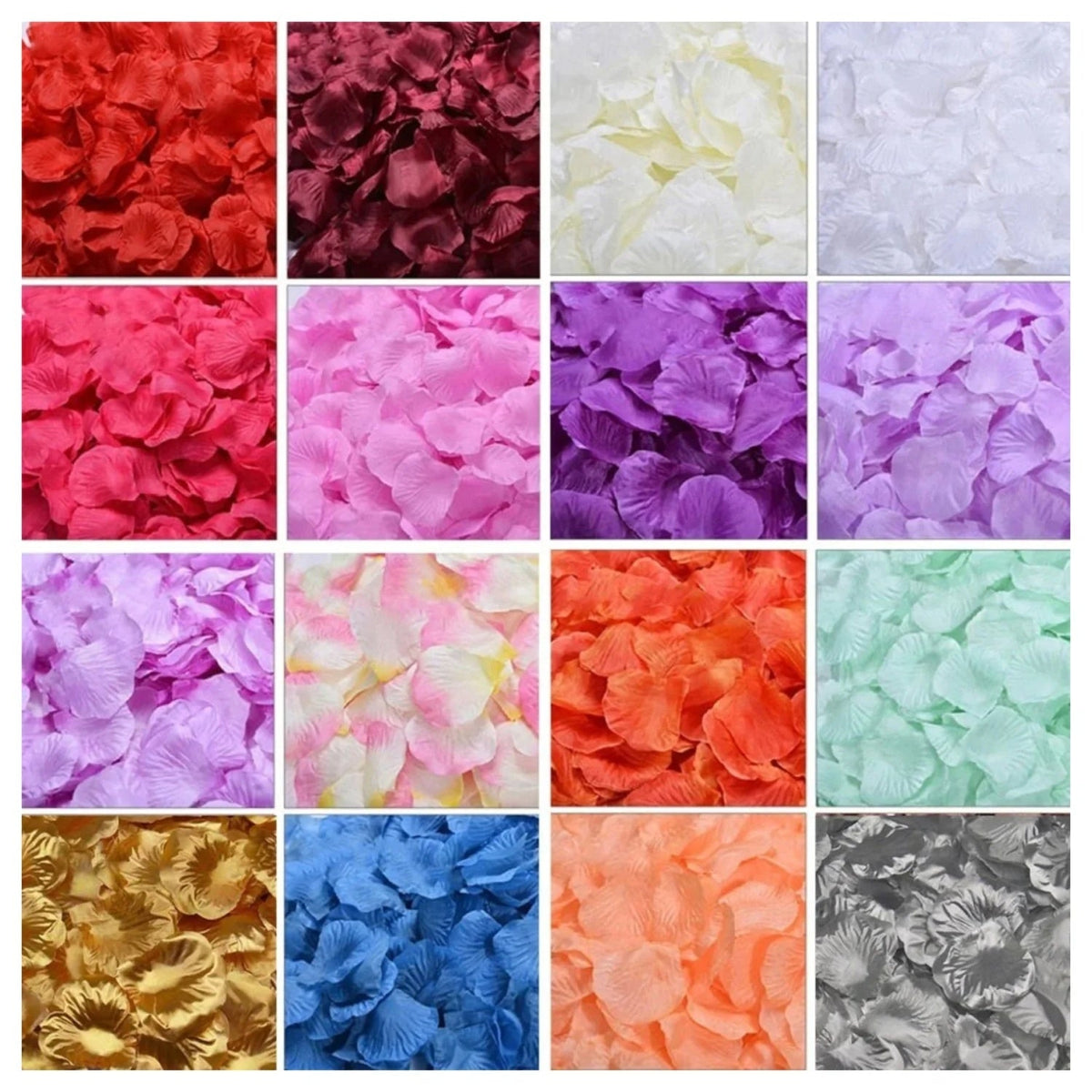 500pcs Rose Petal Confetti – Artificial Flower Table Décor