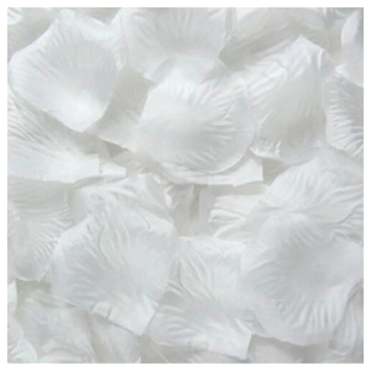 500pcs Rose Petal Confetti – Artificial Flower Table Décor – White