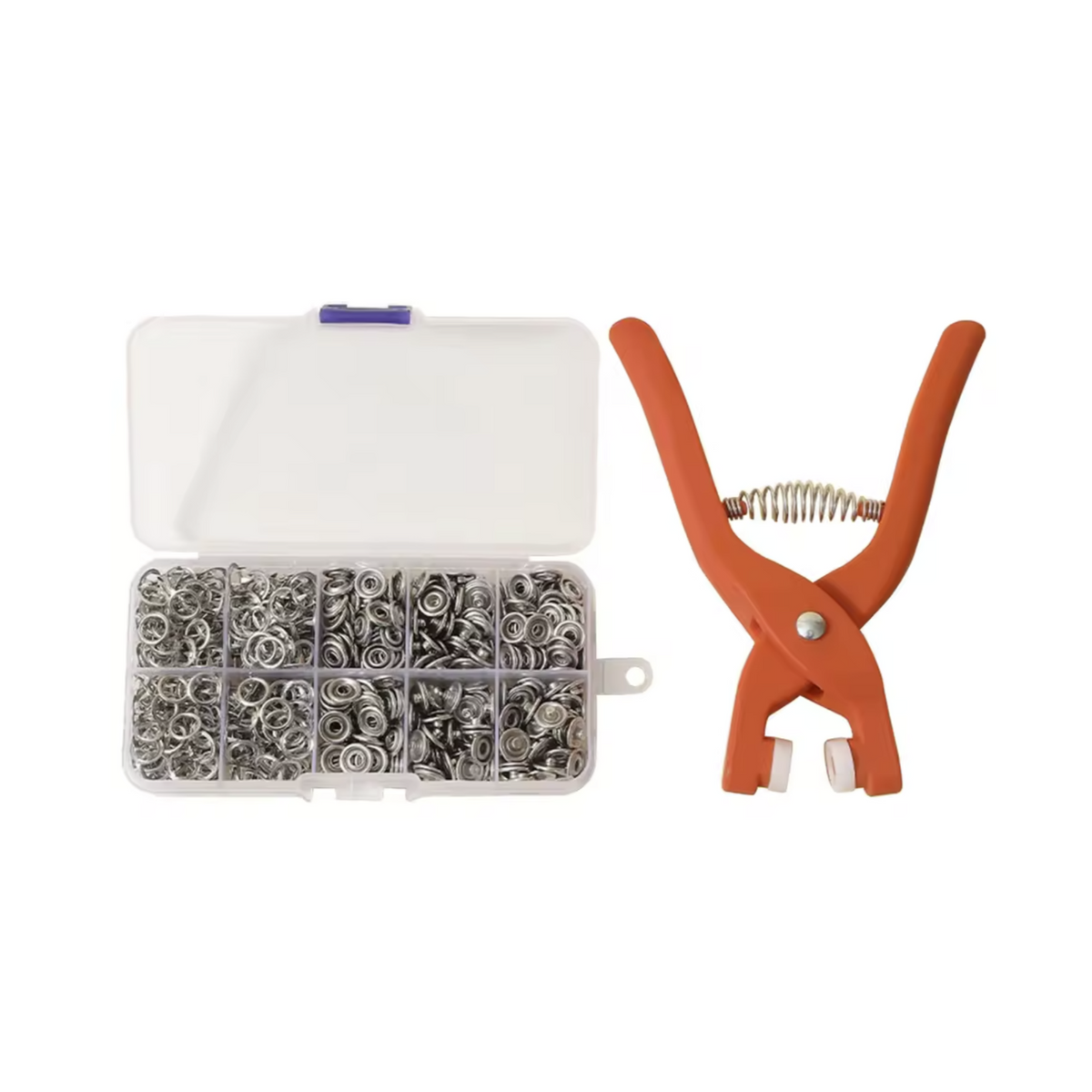 50 Sets Metal Snap Buttons with Fastener Pliers Kit
