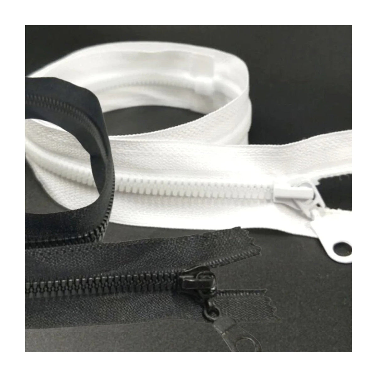 50cm Plastic Zip Zipper Open-Ended Sportwear Bag