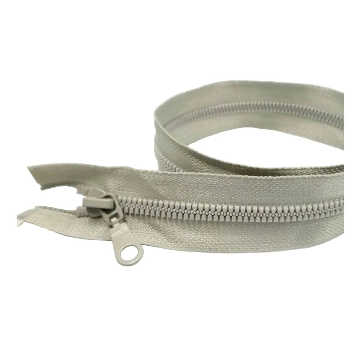 50cm Plastic Zipper Open-Ended Sportwear Bag – Grey
