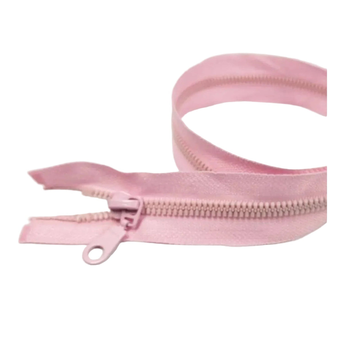 50cm Plastic Zipper Open-Ended Sportwear Bag – Light Pink
