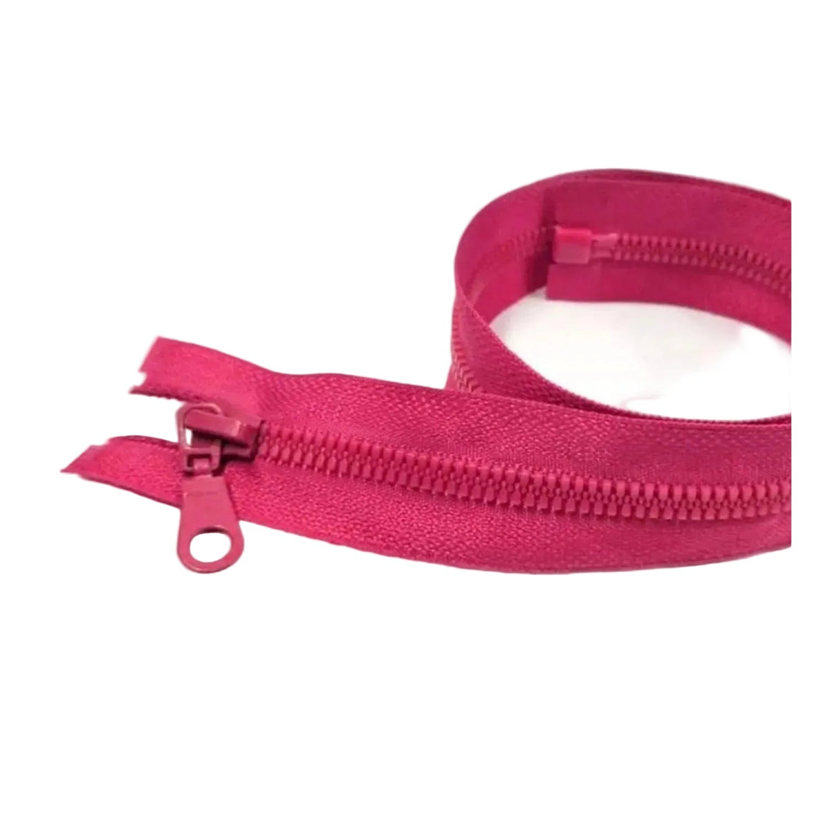 50cm Plastic Zipper Open-Ended Sportwear Bag – Magenta