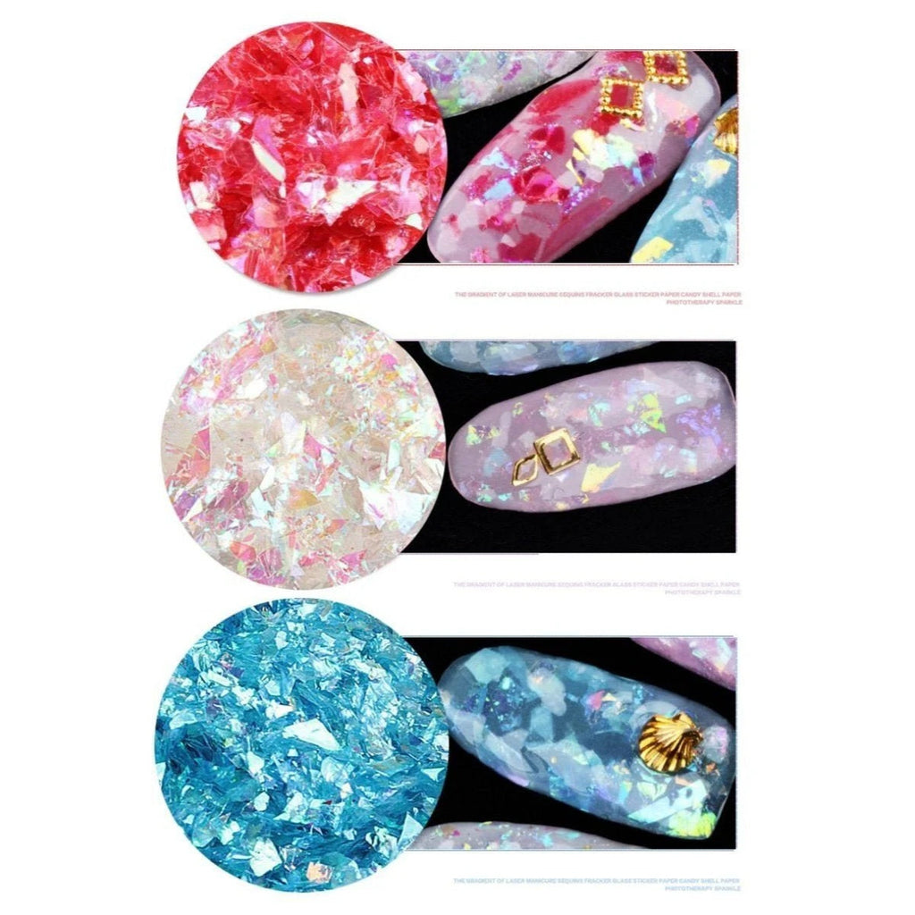 50g Holographic Nail Decoration Flakes 3D Sequin