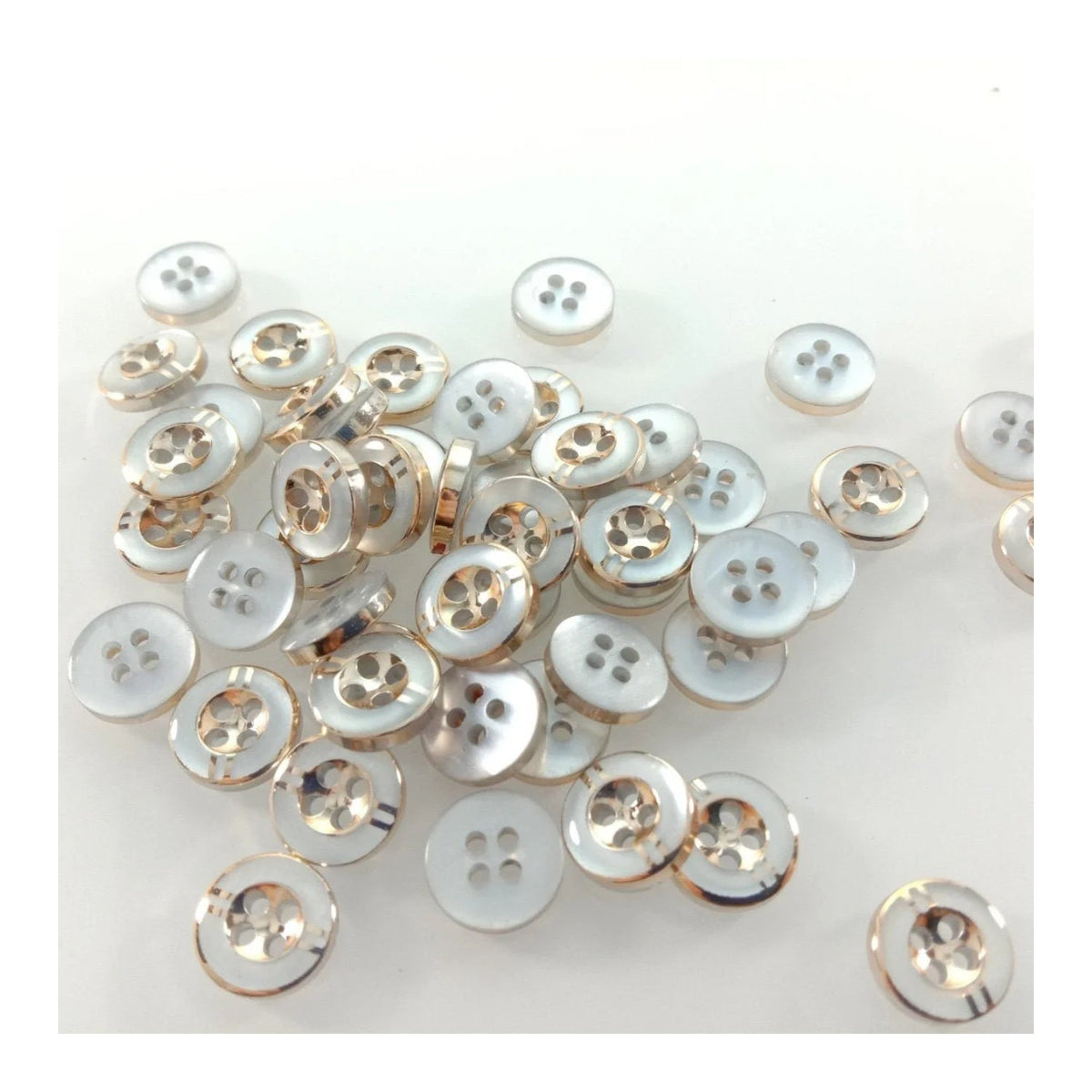50pcs 11mm 4 Hole Resin Buttons