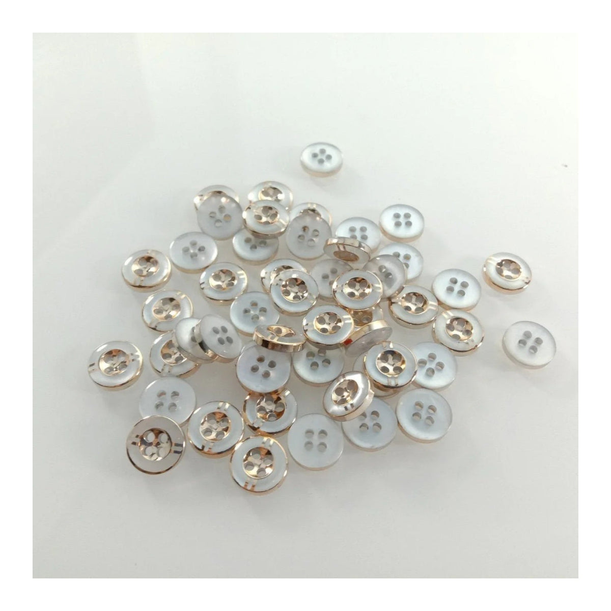 50pcs 11mm 4 Hole Resin Buttons