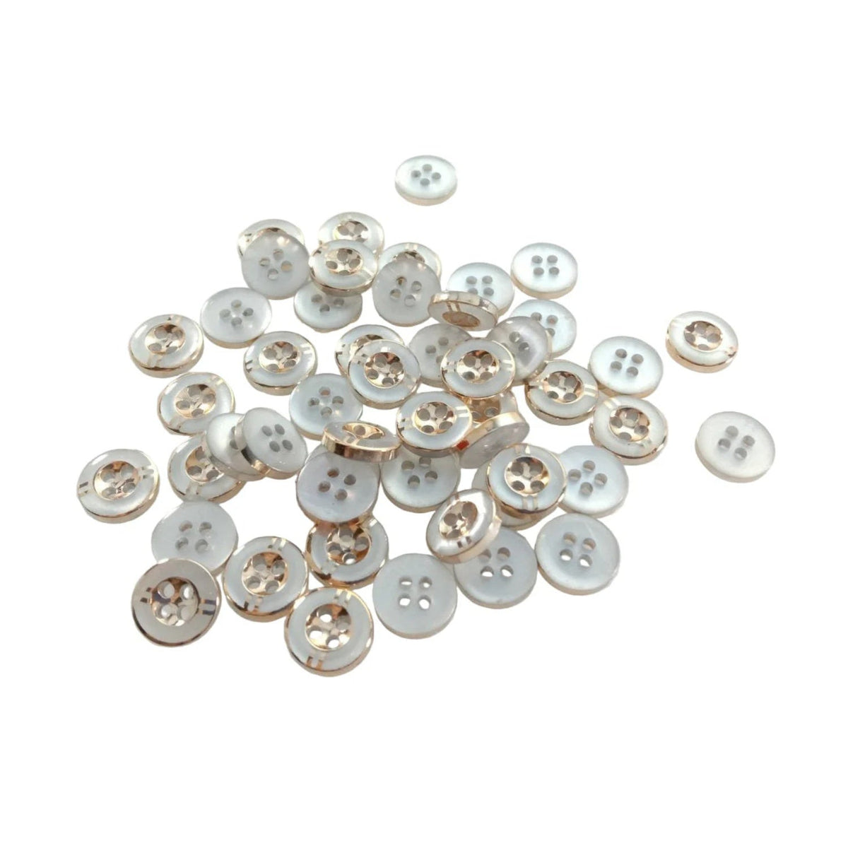 50pcs 11mm 4 Hole Resin Buttons