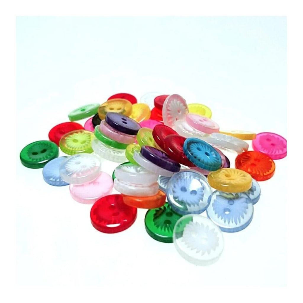 13mm 2-Hole Buttons Pattern Mixed Children's Clothing
