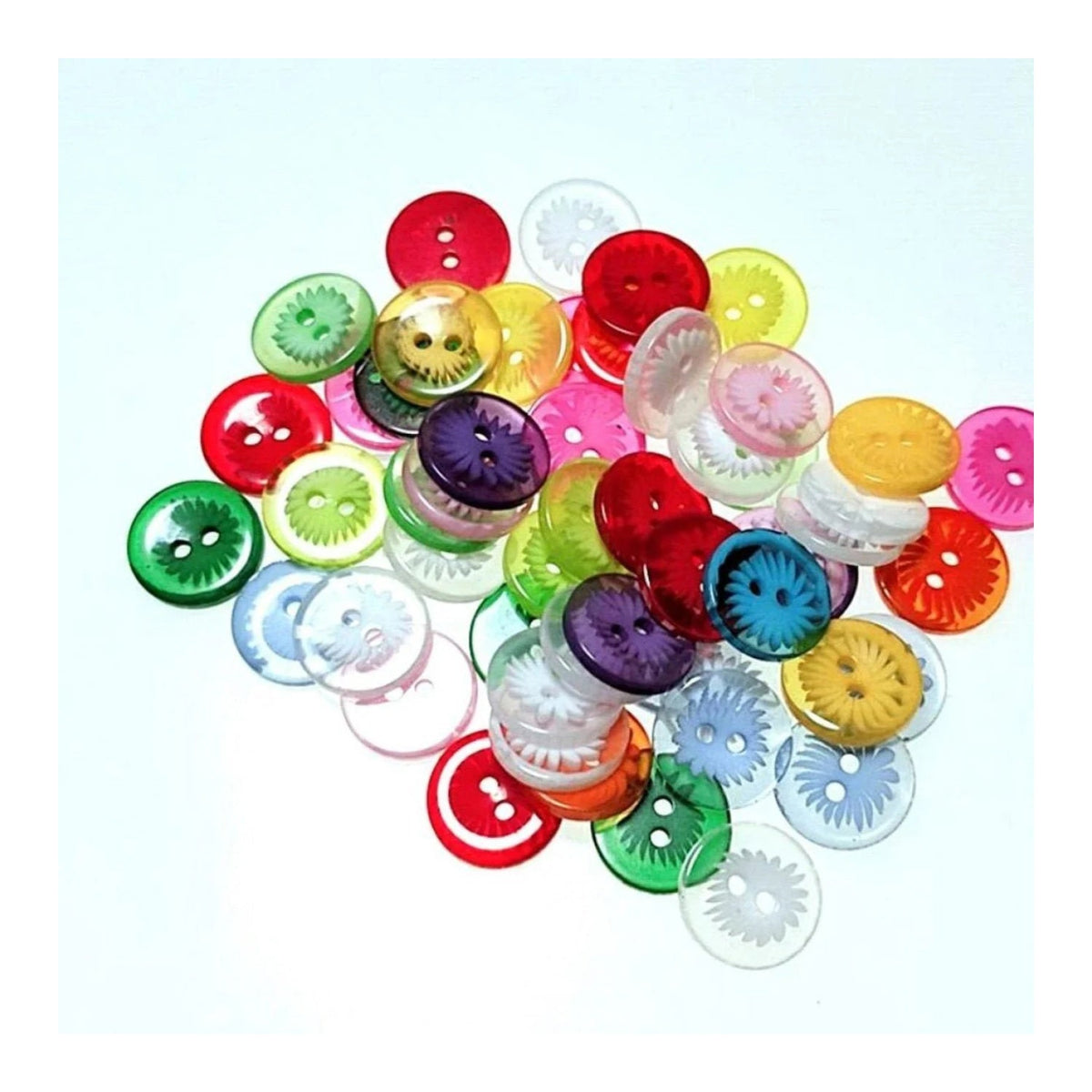 13mm 2-Hole Buttons Pattern Mixed Children's Clothing