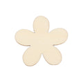 Natural Wooden Flower & Butterfly Shape Blanks – 50 pcs – 15mm Flowers