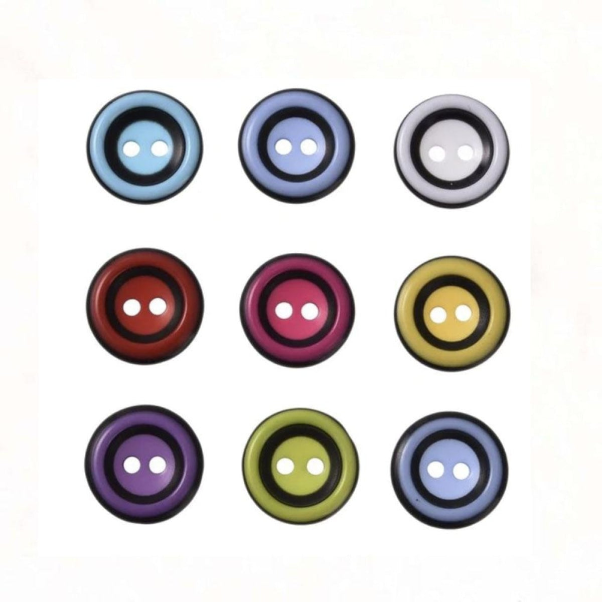 10pcs 15mm Round Resin Buttons