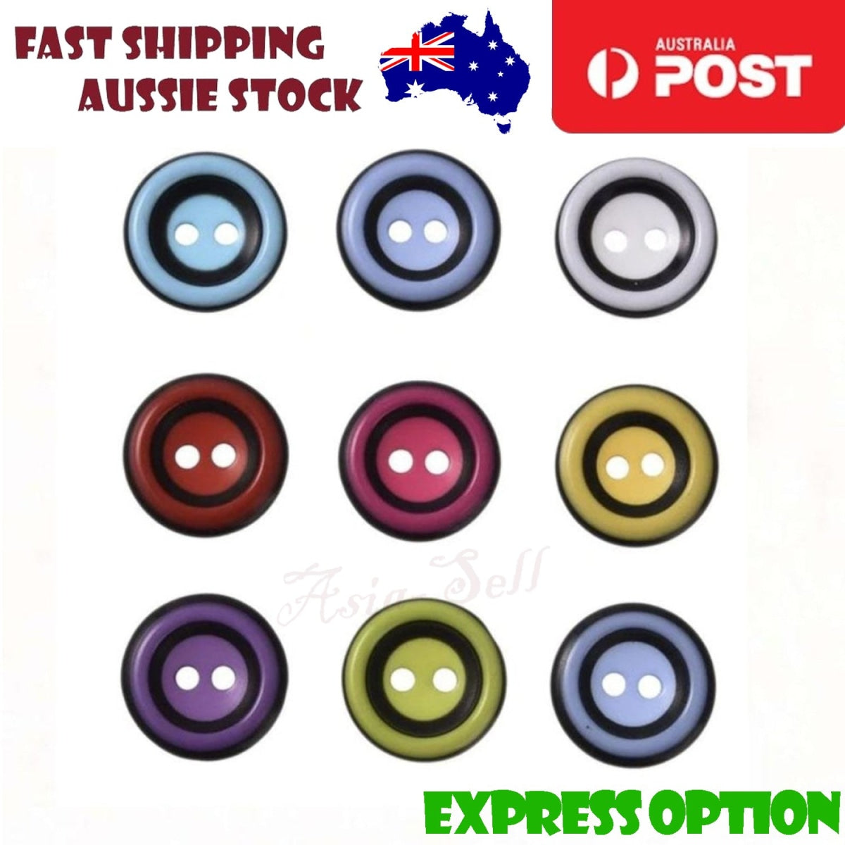 10pcs 15mm Round Resin Buttons