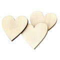 50pcs 40mm Wooden Love Hearts for DIY Craft