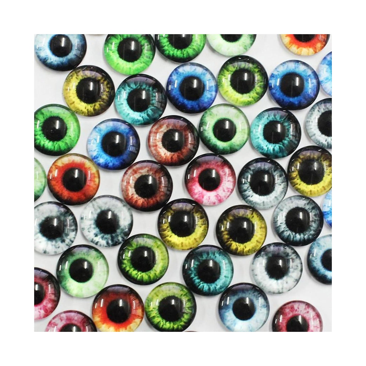 50pcs 6mm-10mm Glass Cabochon Pendant Settings – Mixed / 6mm, Mixed / 8mm, Mixed / 10mm