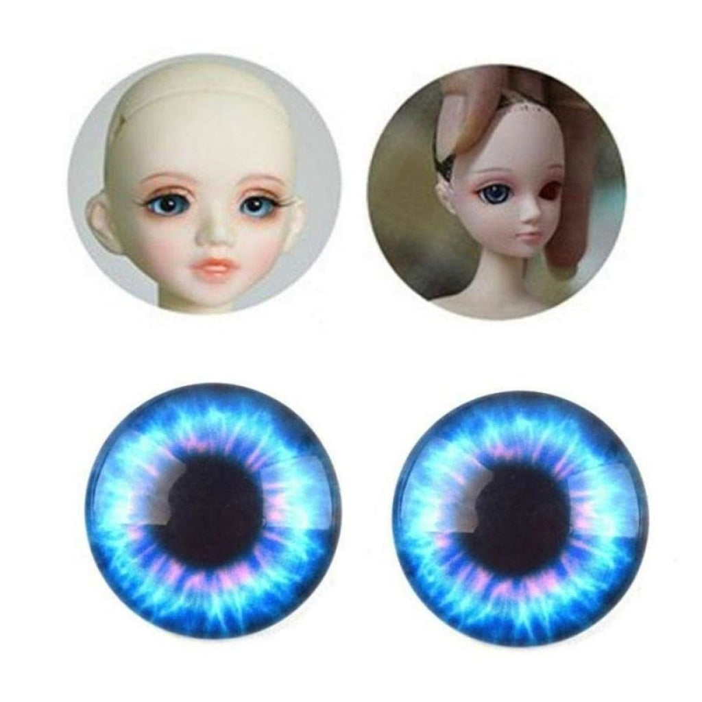 50 pcs 6mm Glass Doll Eyes Cabochon Craft