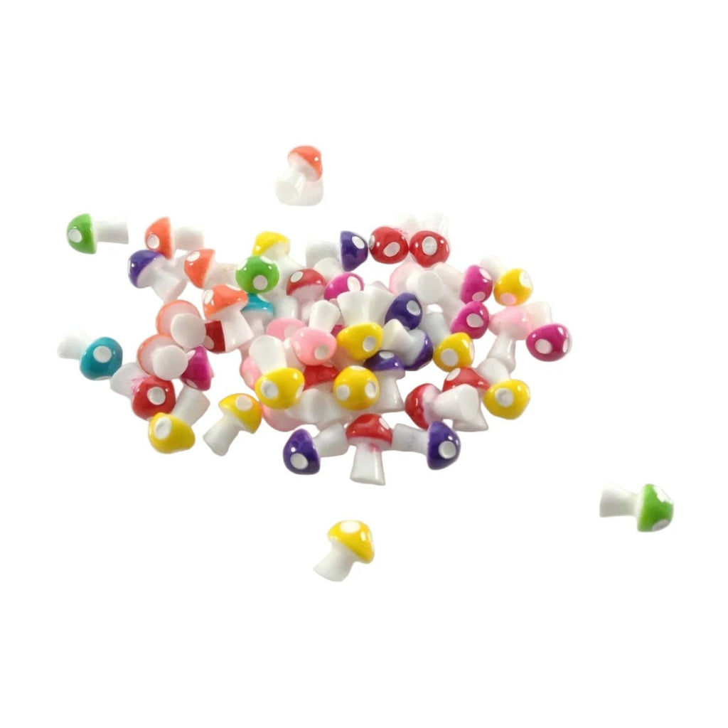 Mini Mushroom Figurines – 50pcs PVC Dollhouse Ornaments