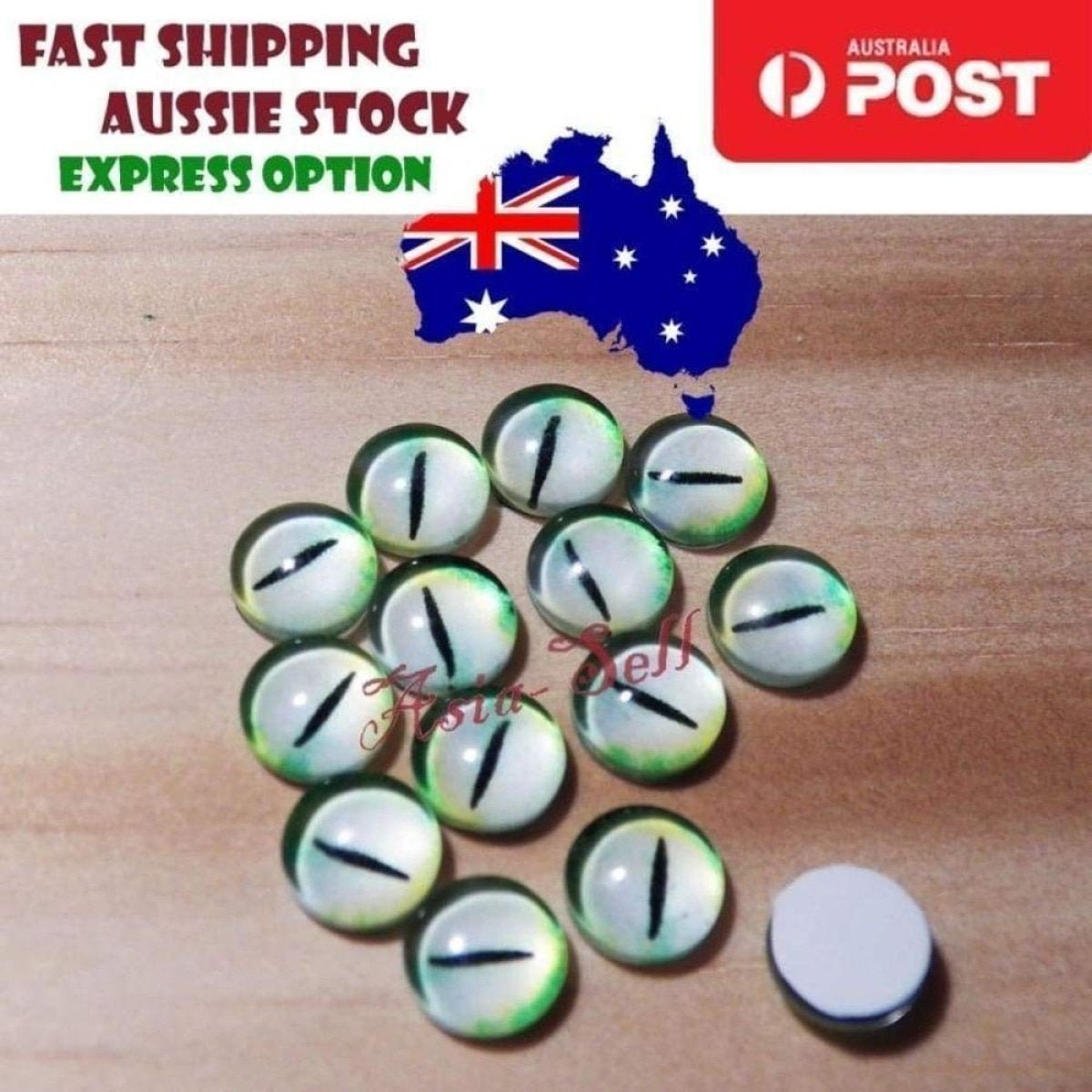 50 Round 8mm Glass Eyes Model I